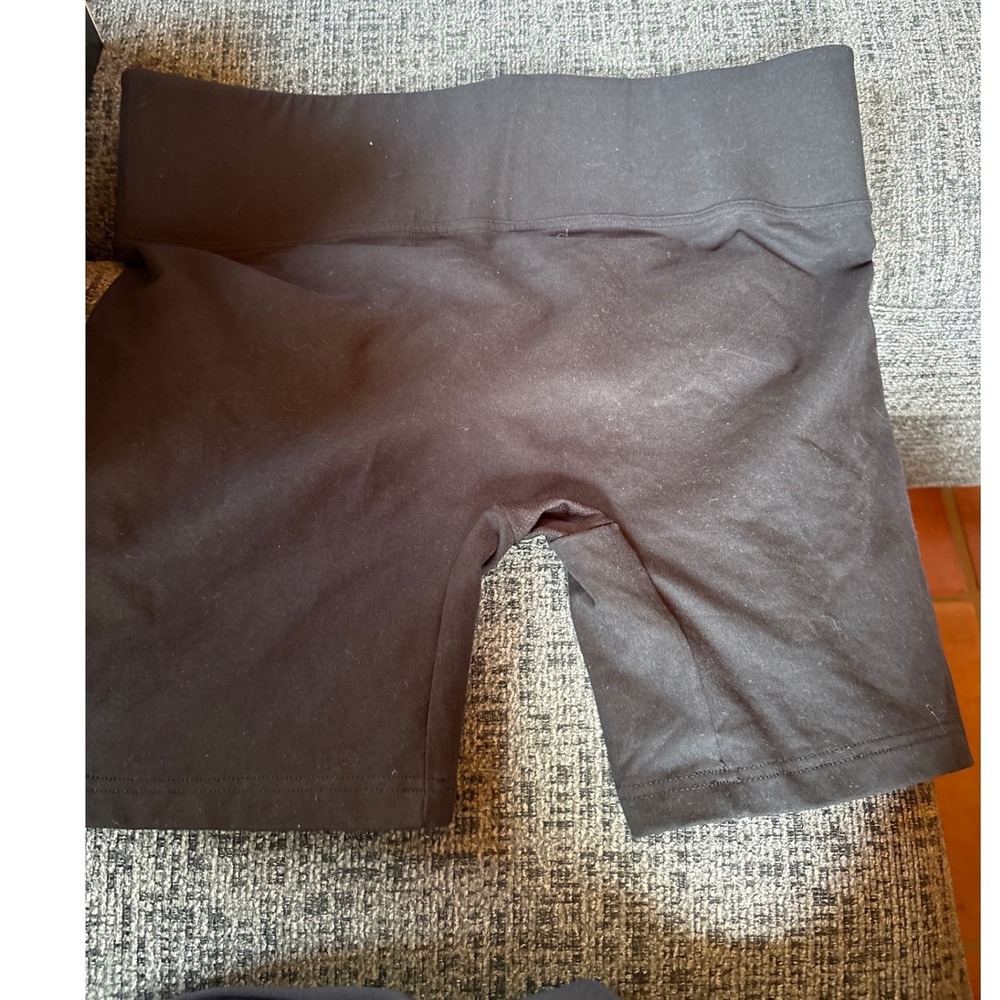 Spanx Mens Black Cotton Compression Boxer Briefs High Waist Shapewear Large 2194